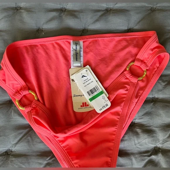 NWT Tommy Bahama Pearl Ring Hipster, Large, Paradisw Coral - Picture 2 of 6